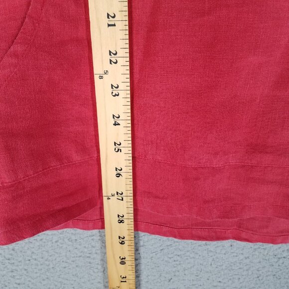 Bryn Walker Linen Blouse Women's Small Pink Oversized Lagenlook Beach Travel - Picture 8 of 11